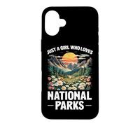 Girl Who Loves National Parks Case for iPhone 16 Plus