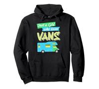 Girl who loves vans and camping Women's saying women Pullover Hoodie