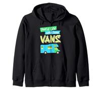 Girl who loves vans and camping Women's saying women Zip Hoodie