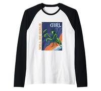 Girl Will Be Girls Praying Mantis Funny Bug Insect Humor Art Raglan Baseball Tee