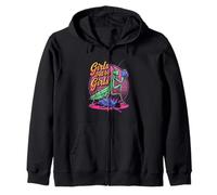 Girl Will Be Girls Praying Mantis Zip Hoodie