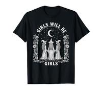 Girl Will Halloween Witch Graphic Shirt - Feminist Art T-Shirt