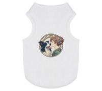 'Girl With Border Collie' Pet Dog/Cat T-Shirt (PT00142534)