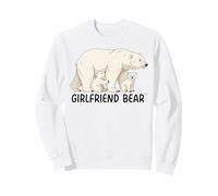 Girlfriend Bear With Two Cubs Siblings Polar Bear Family Sweatshirt