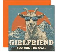 Girlfriend Birthday Card, You Are The Goat