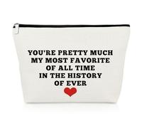 Girlfriend Birthday Gifts Romantic Gift for Girlfriend Makeup Bag Girlfriend Gifts from Boyfriend Anniversary Valentines Day Gifts for Wife Fiancee Travel Cosmetic Pouch Christmas Mothers Day Gifts