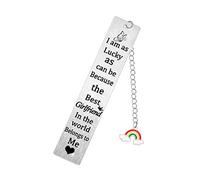Girlfriend Bookmark Gifts from Boyfriend Girlfriend Birthday Christmas Presents I Am As Lucky As Can Be The Best Girlfriend in The World Belongs to Me Gift Book Lover Gifts (Girlfriend Belongs)