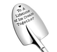 Girlfriend Boyfriend Engagement Gifts for Couples Husband Hubby Anniversary Birthday Gift for Wife Wifey to A Lifetime of Ice Cream Together Engraved Ice Cream Spoons Gift for Bf Gf