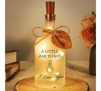 Girlfriend Boyfriend Gifts - Romantic I Love You LED Bottle Light, Gifts for Girlfriend Boyfriend Wife Husband Women Men Couple, Birthday/Anniversary/Wedding/Valentine/Christmas Gifts for Her Him