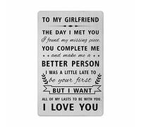 Girlfriend Christmas Cards, I Love My Girlfriend, Romantic Anniversary Cards for Girlfriend, Valentines Day, Birthday