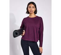 Girlfriend Collective ReSet Crew Neck Oversized Top Purple
