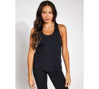 Girlfriend Collective Reset Scoop Neck Racer Back Vest Top Black