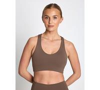 Girlfriend Collective Women's FLOAT Lola Light Support Sports Bra - Falcon - XL - Brown