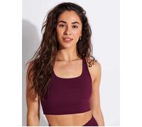 Girlfriend Collective Women's Paloma Sports Bra Classic - Plum - Red - Size: Large