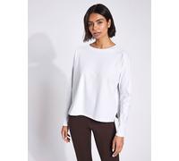 Girlfriend Collective Women's ReSet Long Sleeve Tee - White - Size: Medium