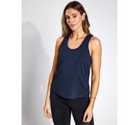 Girlfriend Collective Women's ReSet Relaxed Tank - Midnight - XS - Blue