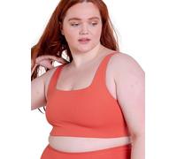 Girlfriend Collective Women's Rib Tommy Bra Sports, Red Clay, XL
