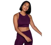 Girlfriend Collective Women's Topanga Bra, Cross-Back Sports, Plum, 6XL