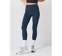 Girlfriend Collective Womens Training Compressive High-Rise 7/8 Tights - Navy, Navy, Size S, Women Navy