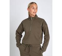 Girlfriend Collective Women's Vega Half-Zip Sweatshirt - Mink - XL - Brown