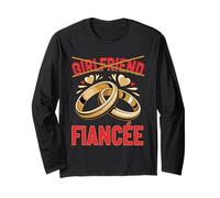 Girlfriend Fiancée Wife Bride Engaged Engagement Long Sleeve T-Shirt