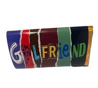 Girlfriend - Joke novelty chocolate bar, Secret Santa, Christmas, Easter and Birthdays, Valentines. Gift for her. (One Size, Dark Chocolate)