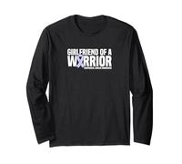 Girlfriend of a Warrior Esophageal Cancer Awareness Long Sleeve T-Shirt