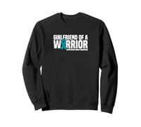 Girlfriend of a Warrior Myasthenia Gravis Awareness Sweatshirt