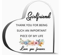 Girlfriend Thank You For Being Such An Important Piece Of My Life Gifts For Women Men,Acrylic Heart Keepsake For Teacher Colleague Boss Family And Friends