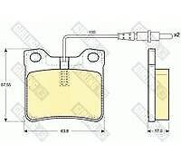 Girling 6112892 Rear Brake Pads SET For Mercedes Vito 108D/TD 1995-