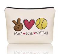 Girlly Softball Gifts Makeup Bag: Versatile Softball -Themed Cosmetic Bags, Perfect for Teen Grils, Women Lovers Mom Grandma Sister - Ideal Gift for Travel, Parties, Birthdays, Christmas, Off