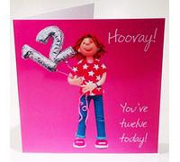 Girls 12th Birthday Greeting Card One Lump or Two Range Holy Mackerel