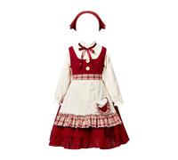 Girls 1940s Costume Kids Dress Up Evacuee Childrens 1940 S Fancy Tudor for Orphan Medieval Ww2 Costumes Victorian Women