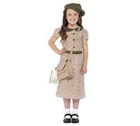 Girls 1940s School Girl WW2 Book Week History Fancy Dress Costume