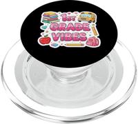 Girls 1st Grade Vibes Back To School Year Student Teacher PopSockets PopGrip for MagSafe