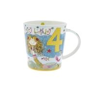 Girls 4th Birthday Mug - Mermaid - Rachel Ellen Designs by Lesser & Pavey