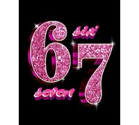 Girls 67 Italian Brainrot Gamer Six Seven Meme - Wide Ruled Composition Notebook: Blank lined Note Book, Funny Viral Social Media Trend Journal for ... Ice Cream numbers, secret video game players