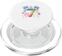 Girls 7th Birthday Butterfly Magic Celebration Art PopSockets PopGrip for MagSafe