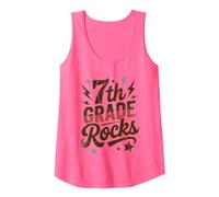 Girls 7th Grade Rocks My First Day I Teach Rockstars Teacher Tank Top