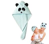 Girls' Absorbent Hair Towel Wrap Kids Hair Drying Wrap Towel Hat Cute Cartoon Turban Towels with Button Anti-Frizz Wet Hairs Shower Cap Quick Drying Head Towels Cap for 0-9 Year Long Curly Thick Hairs