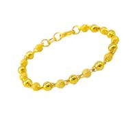 Girls Accessories 1pc Women Copper Solid Smooth Bead Bracelet Elegant Round Bead Hand Jewelry for Ladies Durable necklace