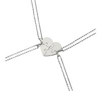 Girls accessories 925 Sterling Silver Puzzle Piece Necklace For Women And Men, Love Heart Puzzle Pendant Necklace 2/3/4/5/6 Pieces, Millennium Puzzle Necklace, Autism Puzzle Piece Necklace For Men