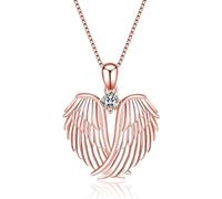 Girls accessories Angel Wings Necklace Guardian Angel Wings Pendant Necklace Birthstone Necklace for Women Girls Christmas Jewelry things - Guardian Angel Pendant, Guardian Angel