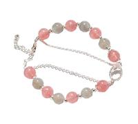 Girls Accessories Beautiful Crystal Beaded Bracelet Unisex Natural Gemstone Wrist Jewelry Fashion Accessory for Women necklace