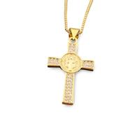 Girls Accessories Cross Pendant Zircon Necklace For Women Accessories Fashion Long Chain Exquisite Aesthetic Christmas Birthday Gifts necklace