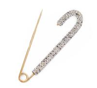 Girls Accessories Elegant Gold Crystal Feather Jewelry Brooch For Women 08, Metal, no gemstone necklace