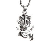Girls accessories Pirate Necklace For Men And Women, Chain Necklace Pirates Of The Caribbean Sailor Pendant Jewelry, Skull Necklace Jack Sparrow Accessories Birthday
