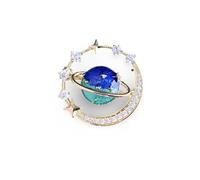 Girls Accessories Space Planet Brooch Star Earth Badge Jewelry 19, Metal, no gemstone necklace