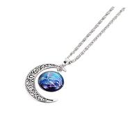 Girls Accessories Stylish Pisces Zodiac Gemstone Necklace for Women Unique Neck Jewelry present for Lightweight and necklace