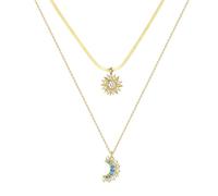 Girls accessories Sun Moon Necklace For Women, Sun And Moon Couple Necklace Natural Stone Chain, Sun And Moon Necklace, Necklace Sun And Moon Birthday thing